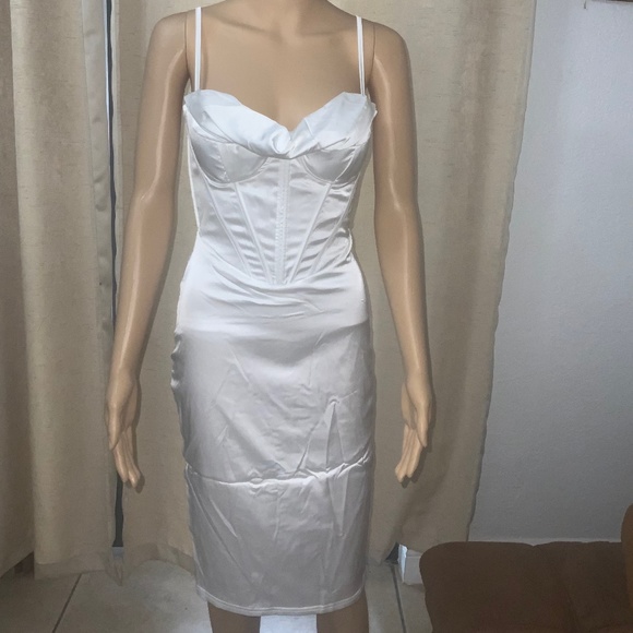 Corset Bodycon Spaghetti Slip Dress NWT - Picture 8 of 10